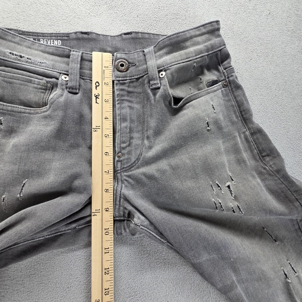 G-Star RAW Jeans Mens 28x30 Gray Revend Skinny Distressed Zip Fly Denim - Picture 9 of 16